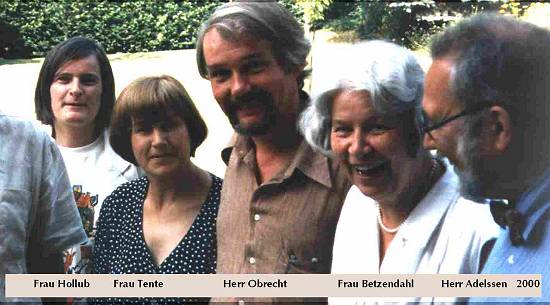Frau Hollub, Frau Tente, Herr Olbrecht, Frau Betzendahl, Herr Adelssen 2000